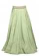 Mint green lehenga with fancy embroidered cape blouse only on Kalki