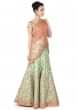 Mint Lehenga Choli With Embroidery Work In Floral Pattern Online - Kalki Fashion