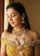 Neeti Mohan In Mustard Raw Silk Lehenga Set With Heavy Embroidery Online - Kalki Fashion