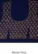 Navy blue saree embellisehd in zardosi embroidery only on Kalki