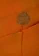 Orange tussar silk weaved saree