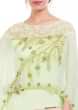 Pale Green Cape Gown Online - Kalki Fashion