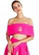 Pink embroidered off shoulder blouse  by Masaba