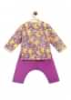Kalki Boys Purple Kurta And Pant Set For Baby Boy With Mango Print And Front Opening By Tiber Taber