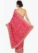 Red Saree In Satin Featuring The Zardosi Work Online - Kalki Fashion