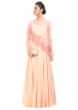 Rose Quartz Cape Gown Online - Kalki Fashion