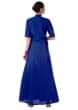 Blue Hand Embroidered Jacket Style Anarkali Gown