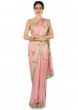 Sachet Pink Saree In Resham Embroidered Buttis Online - Kalki Fashion