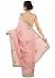Sachet Pink Saree In Resham Embroidered Buttis Online - Kalki Fashion