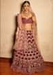 Shivya Pathania in Kalki Maroon velvet heavy embroidered lehenga with pink net dupatta