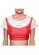 White lehenga adorn in thread and kundan embroidery only on Kalki