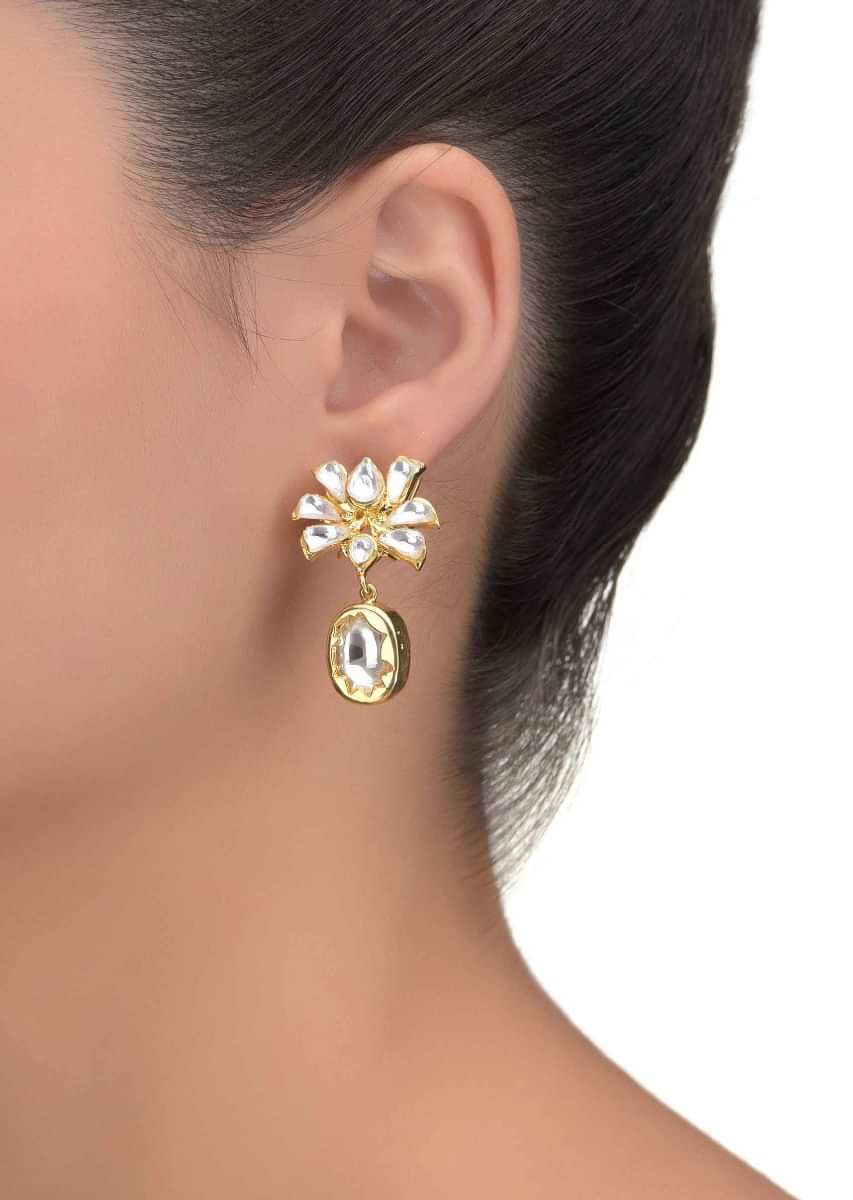 Kundan stud sale earrings online