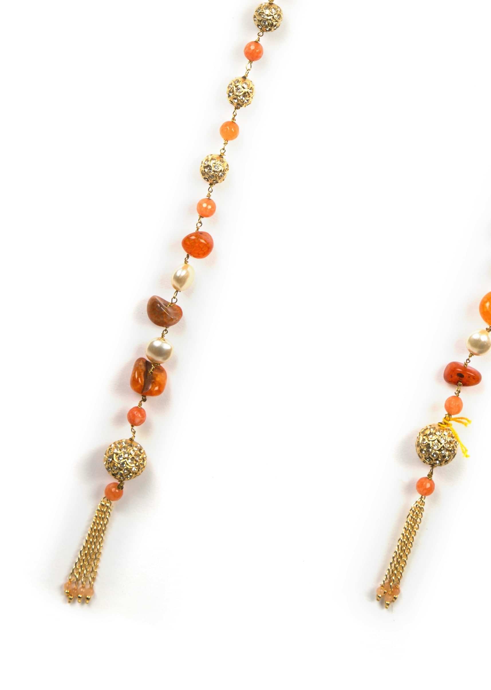 Fancy beaded wrap around necklace only on Kalki