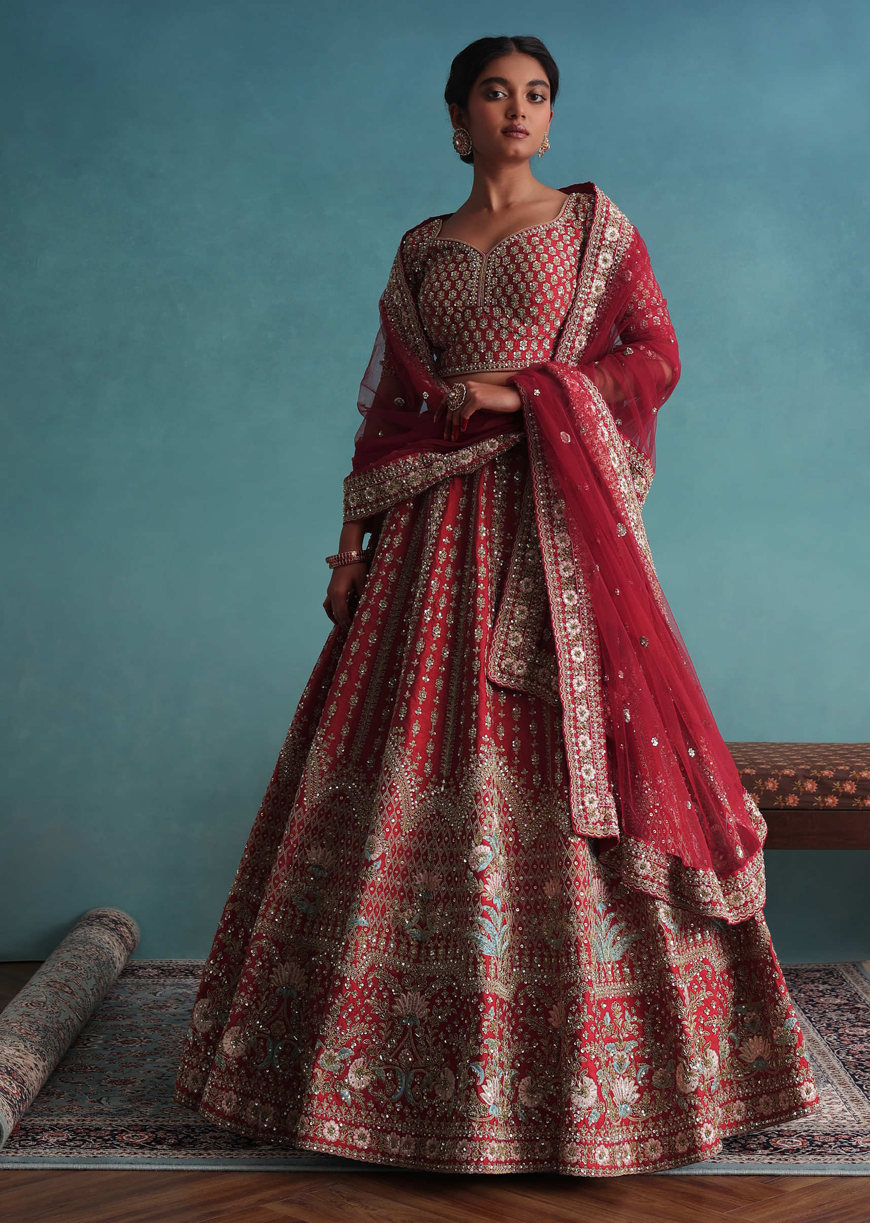 10 Stunning Red Bridal Lehengas To Have Perfect Look at Your Wedding!