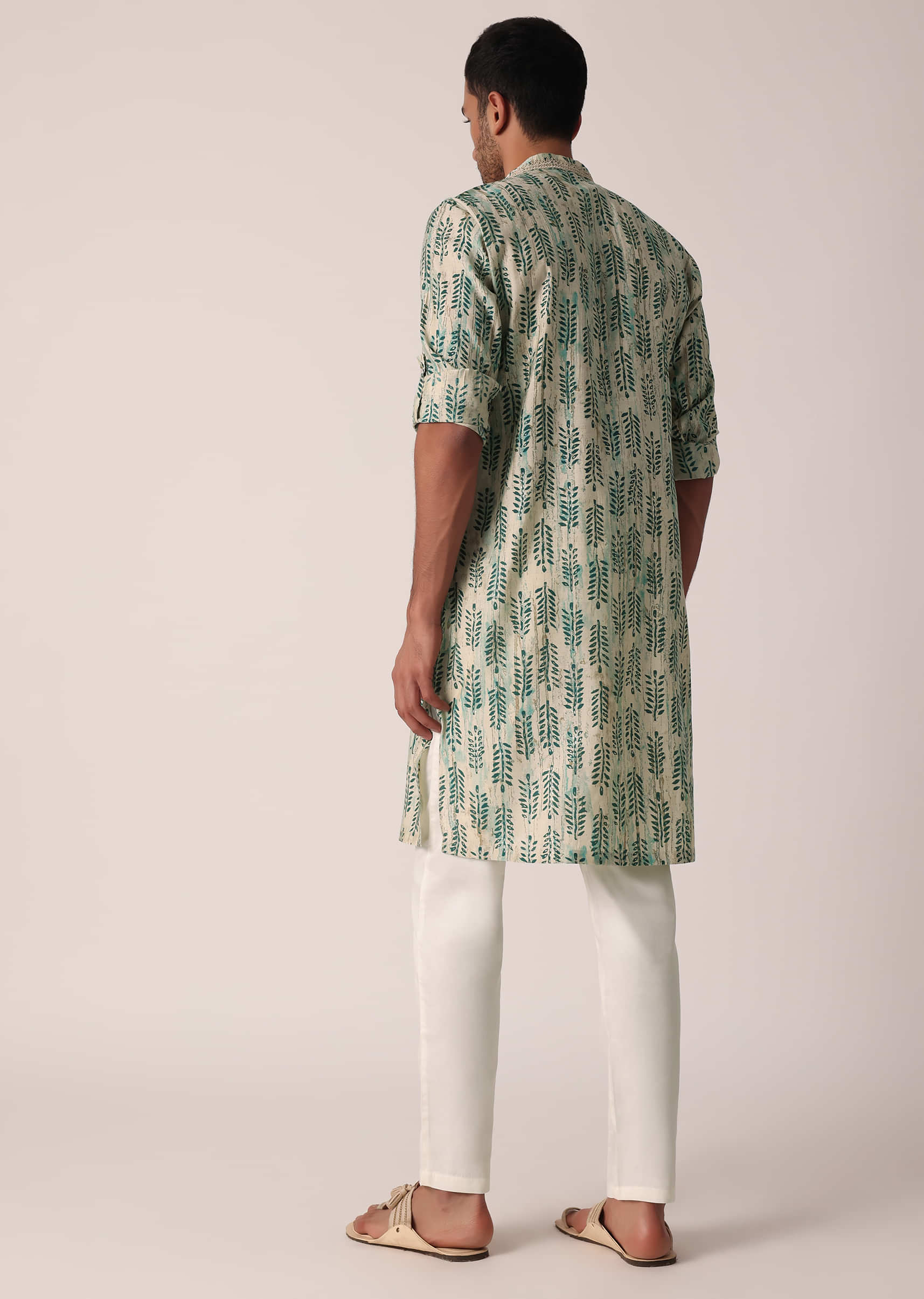 Printed Cotton Kurta for Men