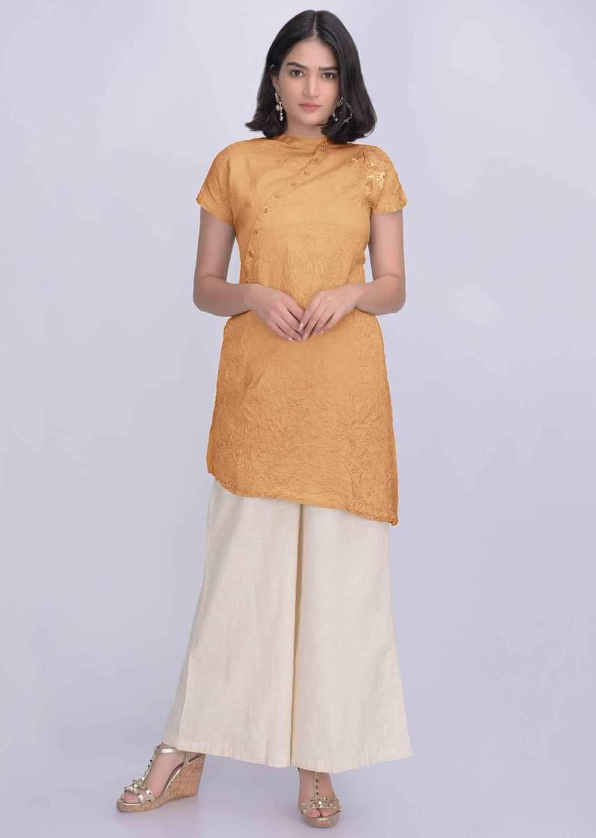 Buy Lotus Crepe Palazzo Pants Online for bottoms by RUHR INDIA  4073362