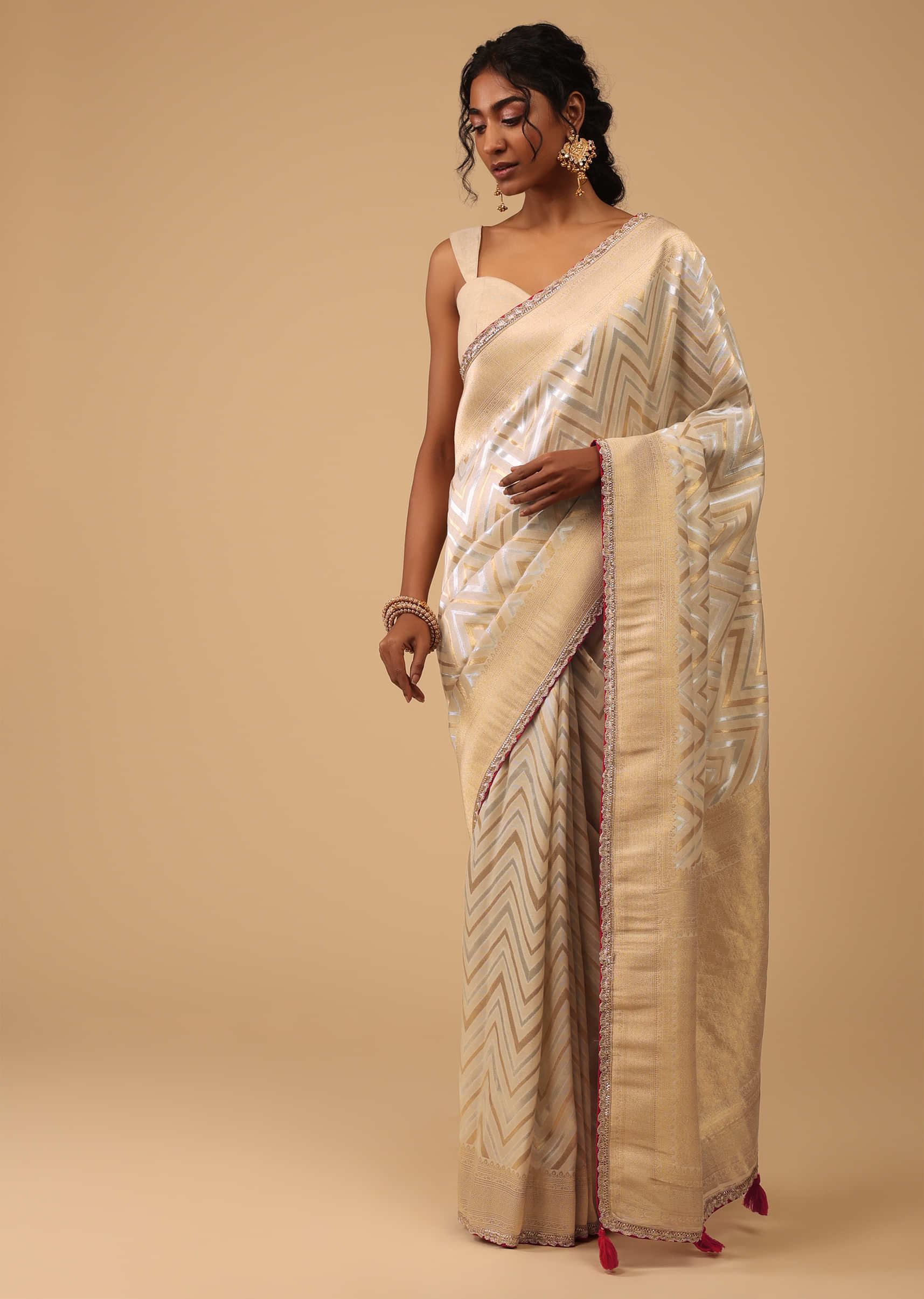 Beautiful off White Soft Lichi Silk Saree With Golden Zari Saree for Women  Indian Traditional Party Wear Festive Daily Wear Sari Blouse - Etsy