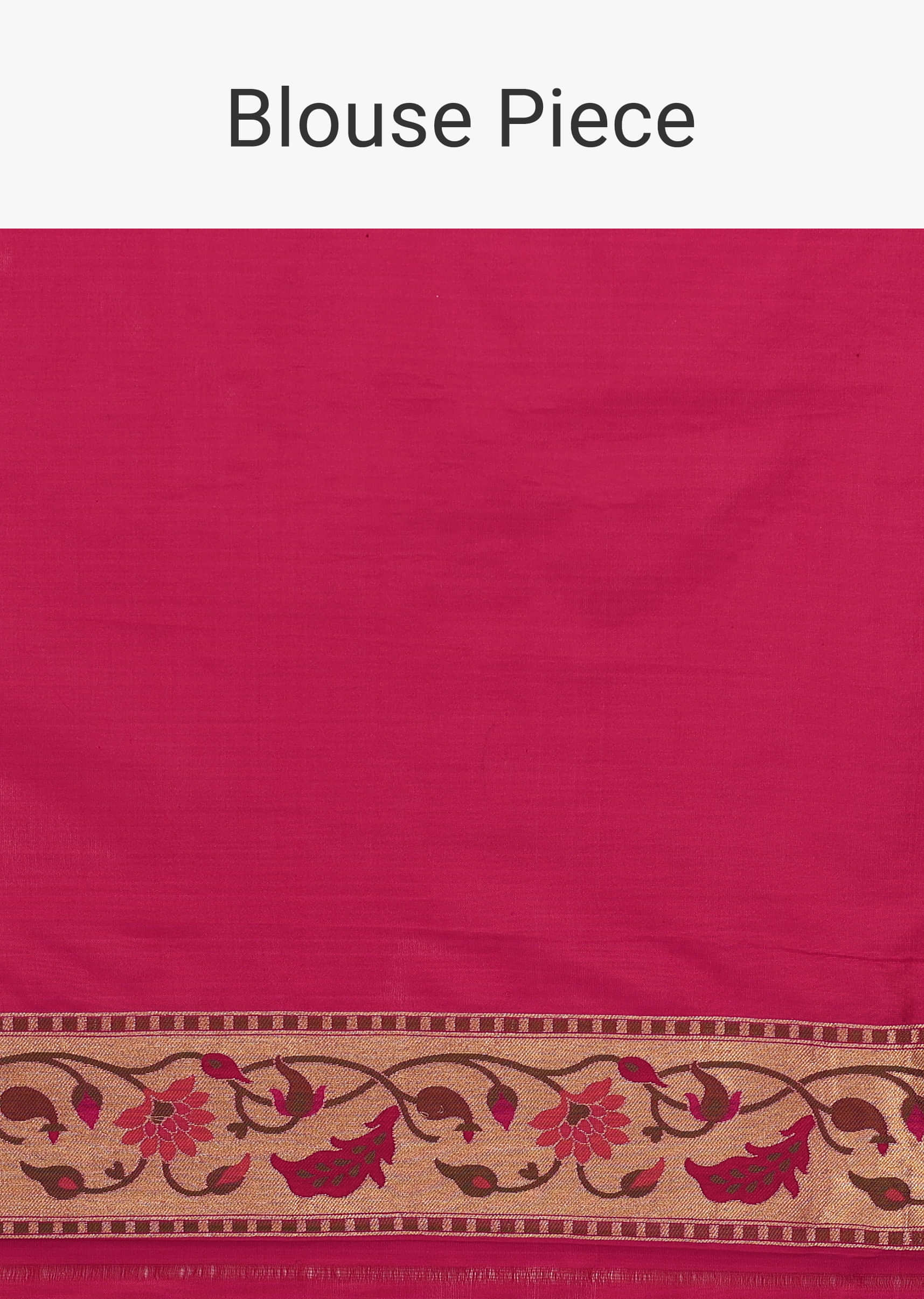 Buy Magenta Pink Banarasi Silk Saree In Floral Jaal Weave KALKI