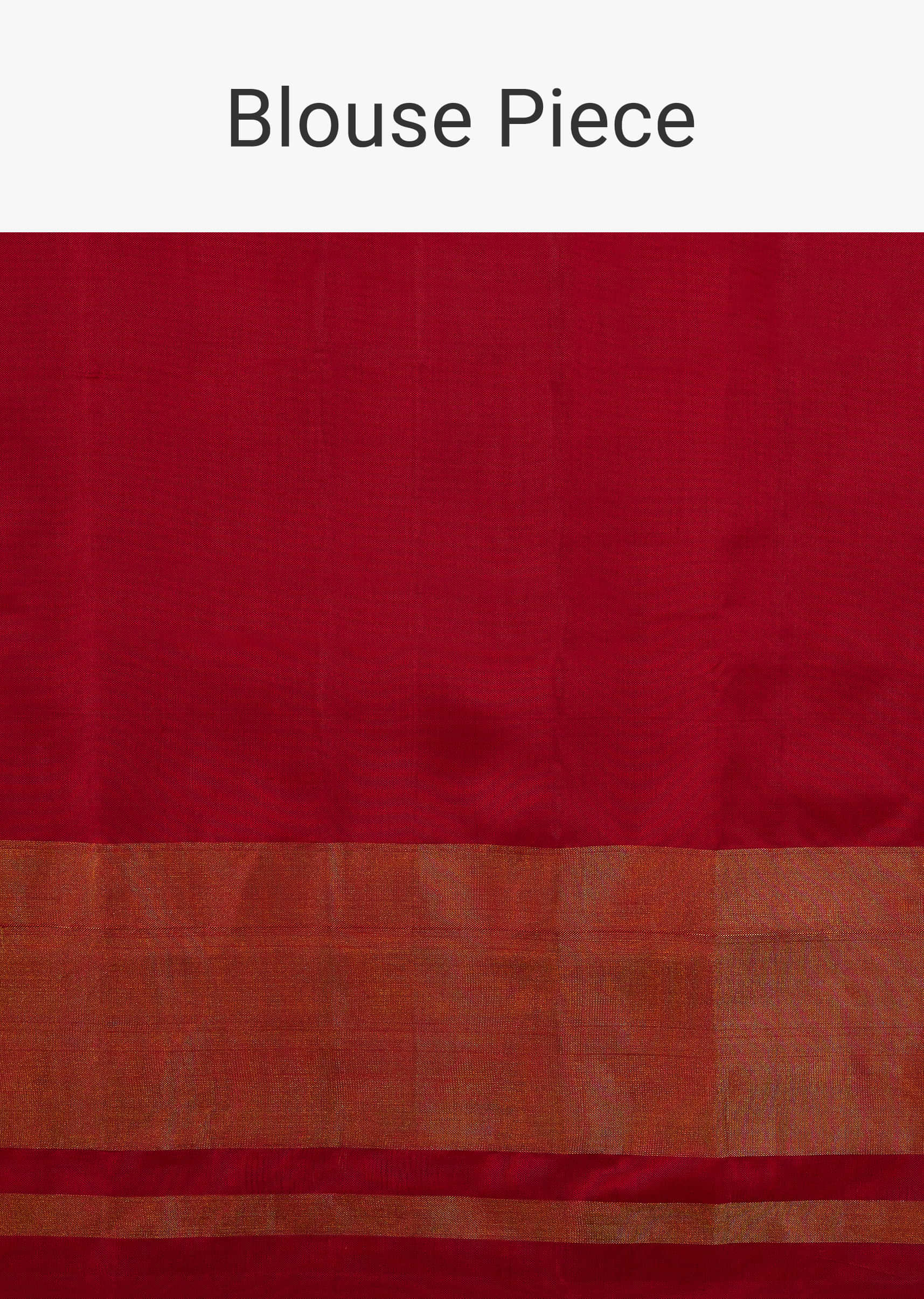 Cherry Red Saree In Silk With Ikat Weave Patola Work