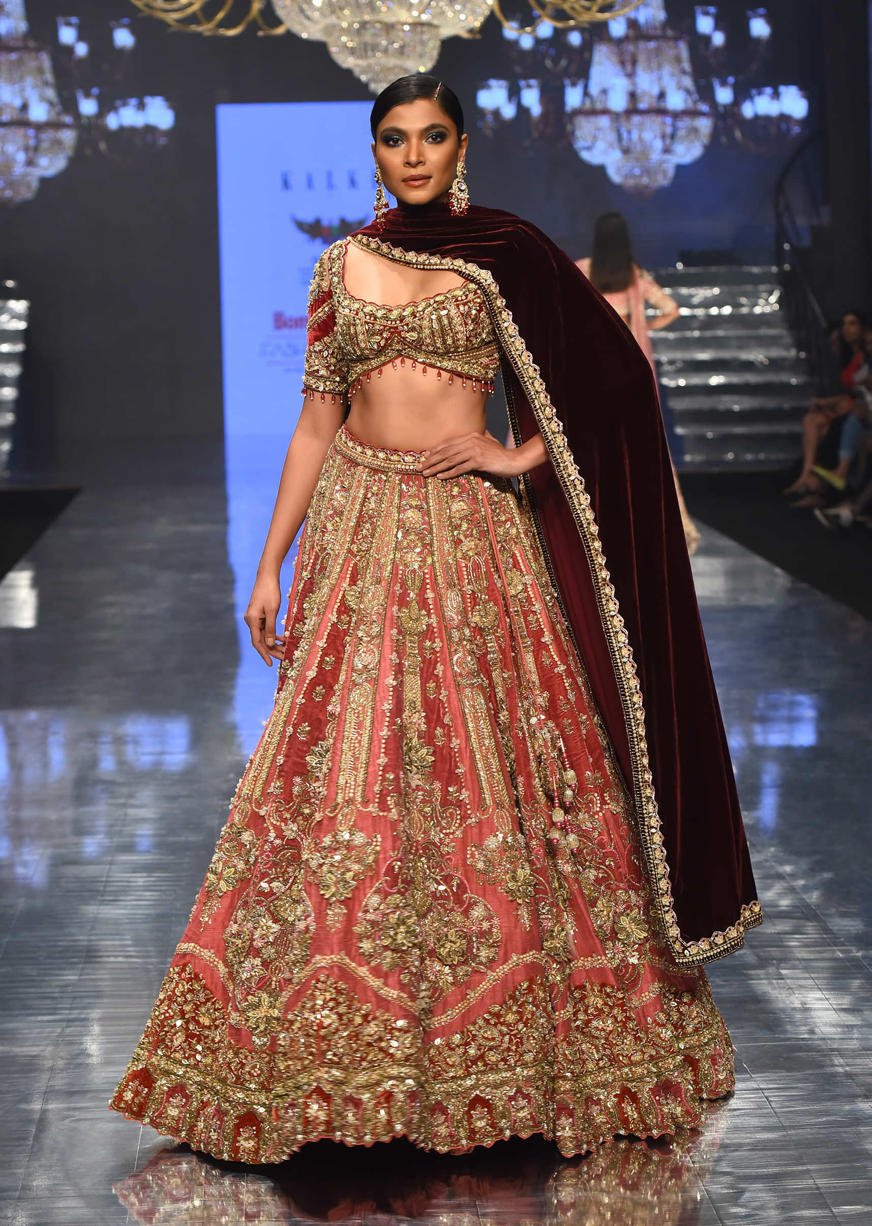 Asopalav Pink Bridal Lehenga – Kuro Clothing India
