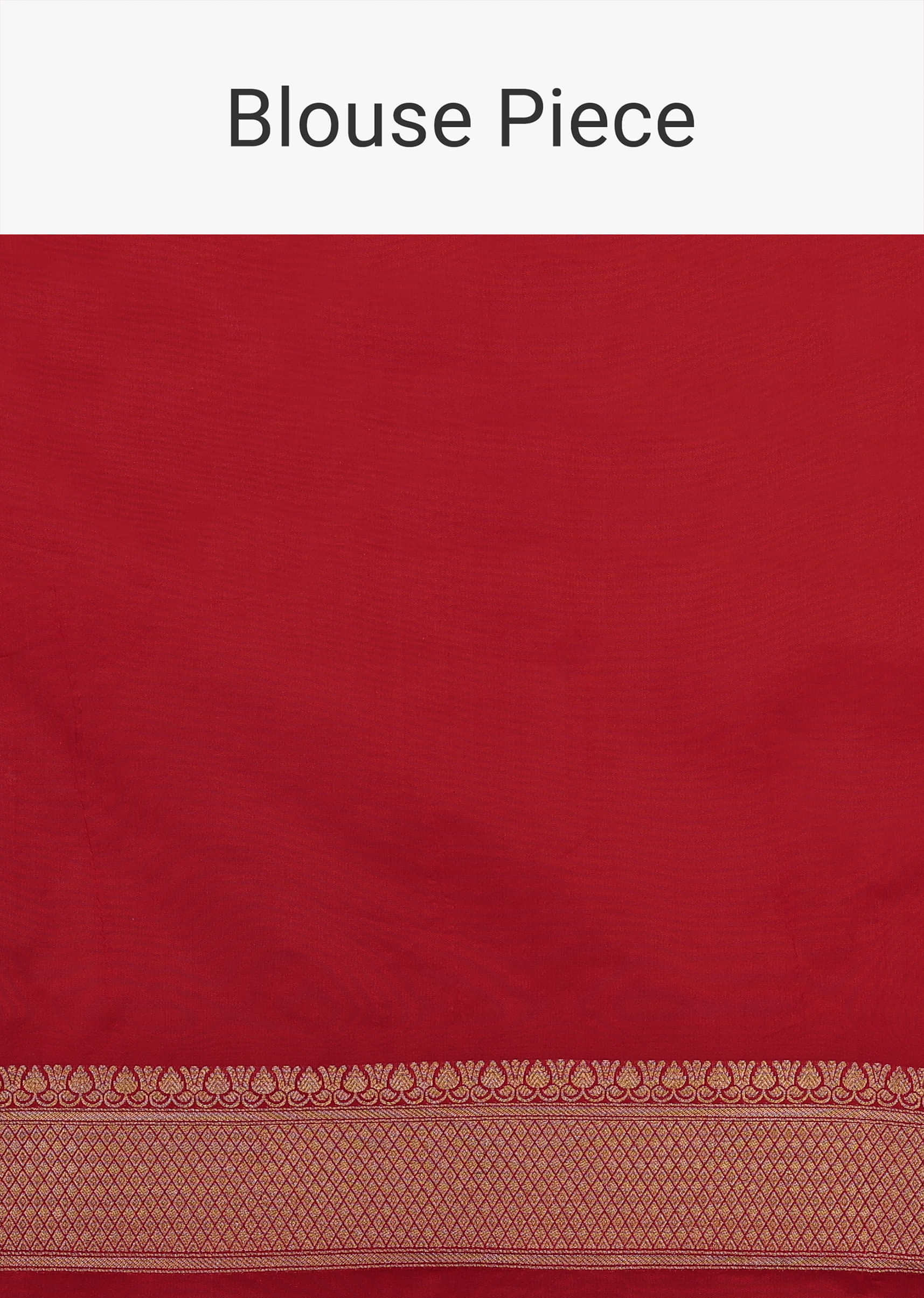 Fiery Red Saree In Pure Banarasi Silk With Upada Zari Weave Butti Work