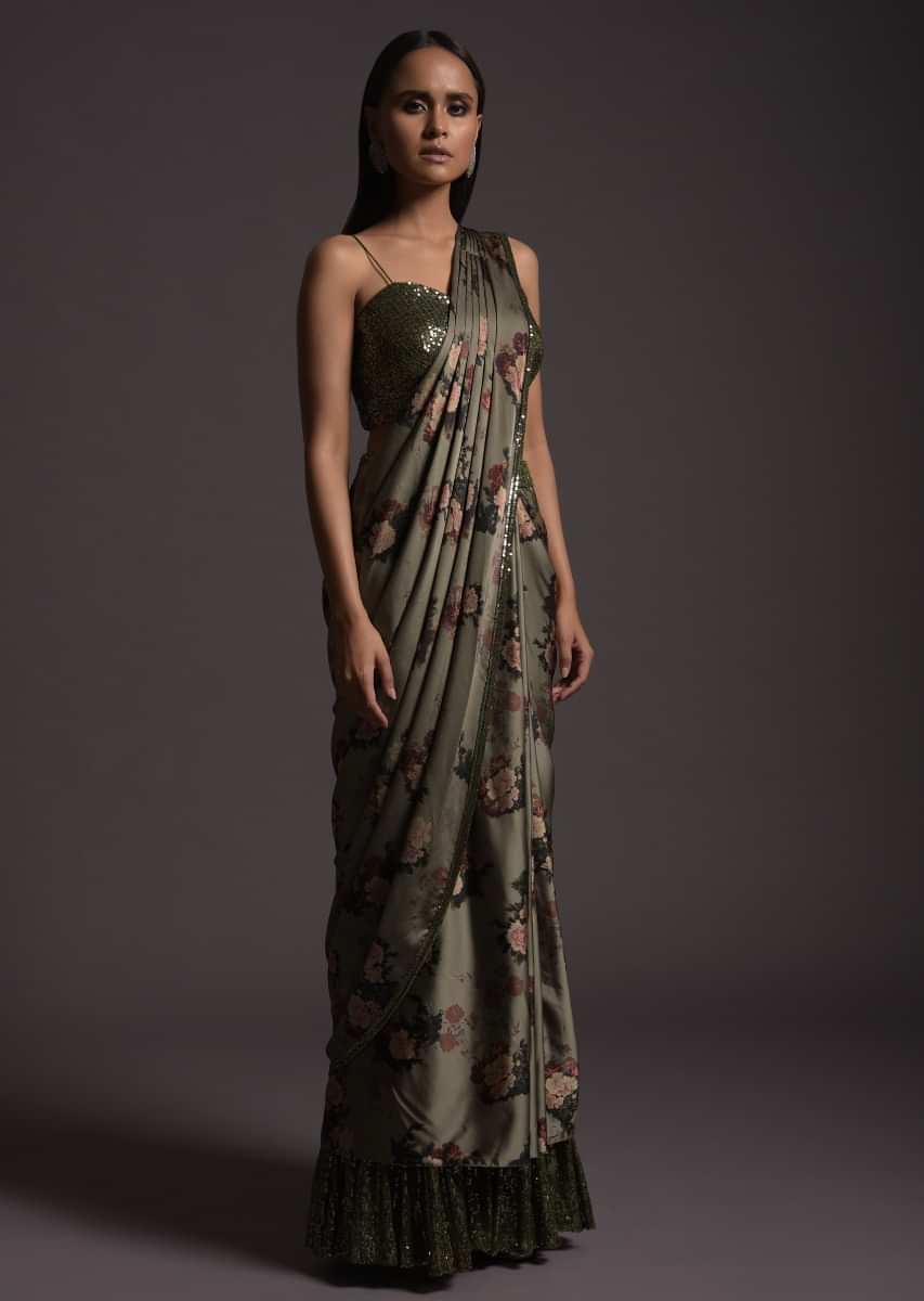 Buy casual wear designer sarees online shopping - cash on delivery @  zatki.com