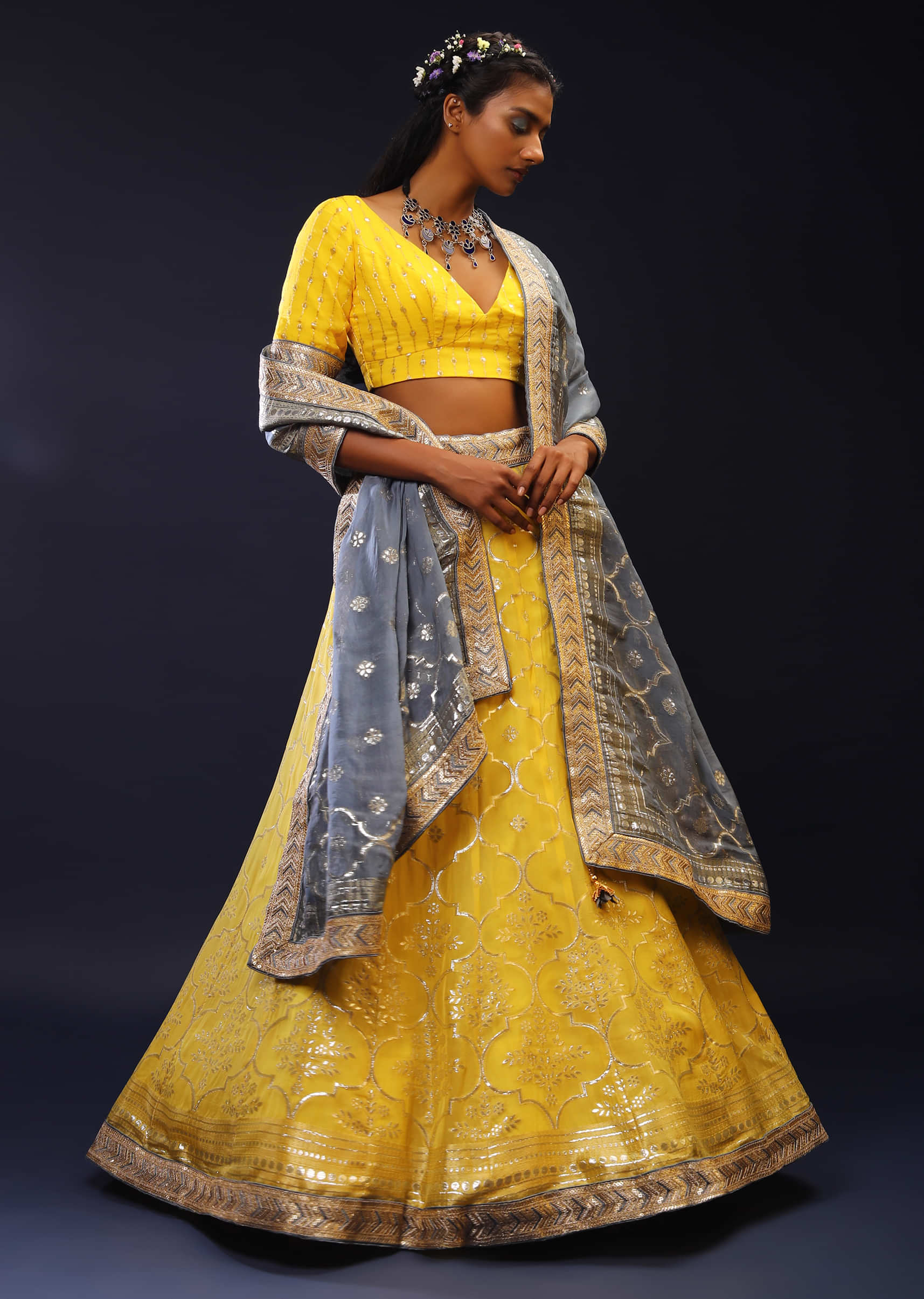 Yellow Red Lehenga Set Red Lehenga, Red Indian Outfit, Traditional Indian  Outfits | lupon.gov.ph