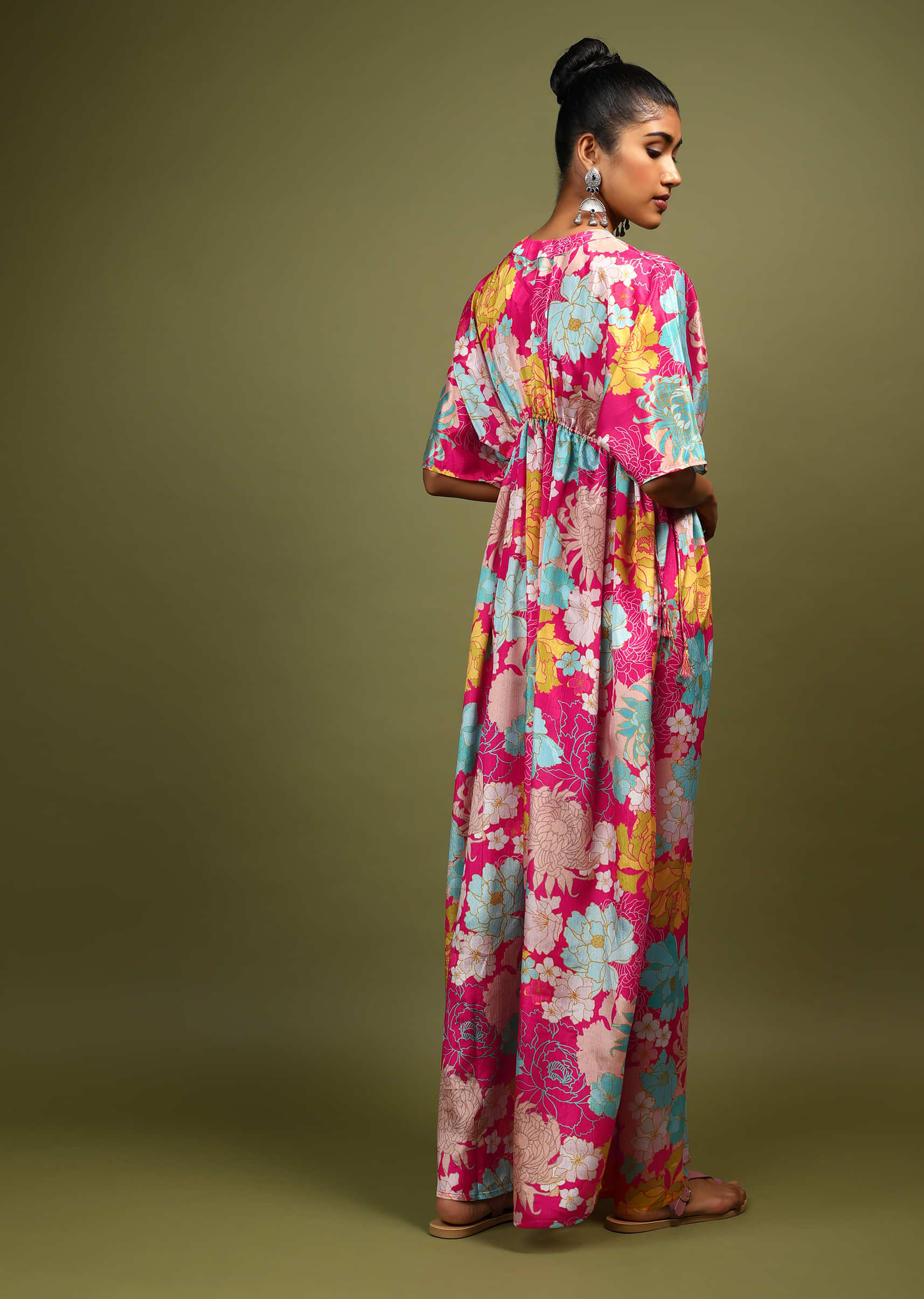 Malti Kaftan Dress : Festive Sequin Net Kaftan Kurta Dress – Ek Dori