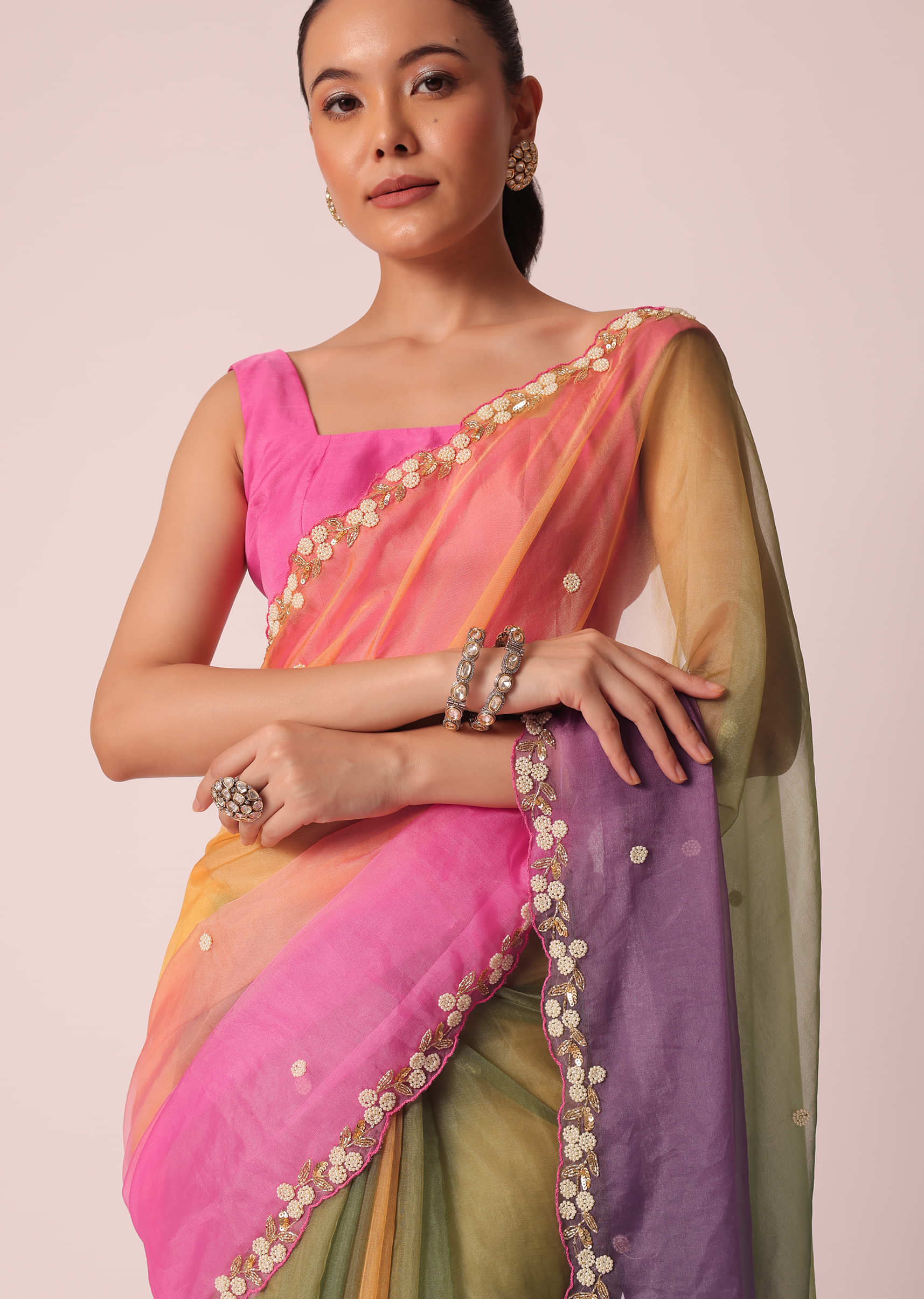 Things to keep in mind while wearing sheer sarees
