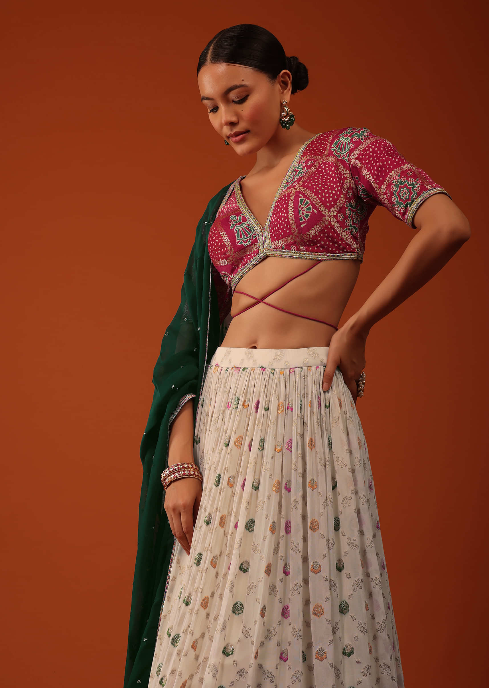 Buy Purple and pink banarasi silk Indian wedding lehenga in UK, USA and  Canada | Designer bridal lehenga choli, Lehenga designs, Choli designs