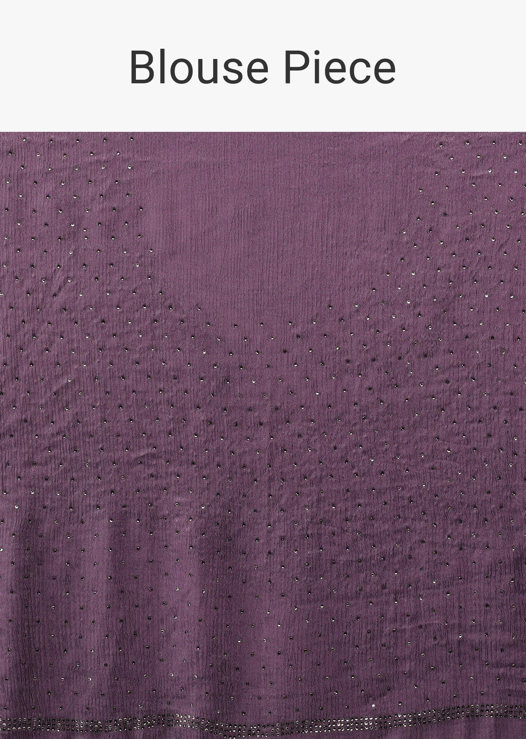 Patrician Purple Saree In Stones Embellishment, Crafted In Chiffon With Scattered Stones