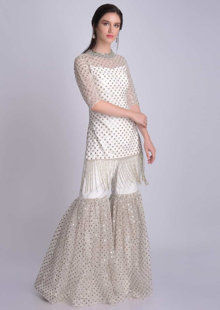 white net sharara