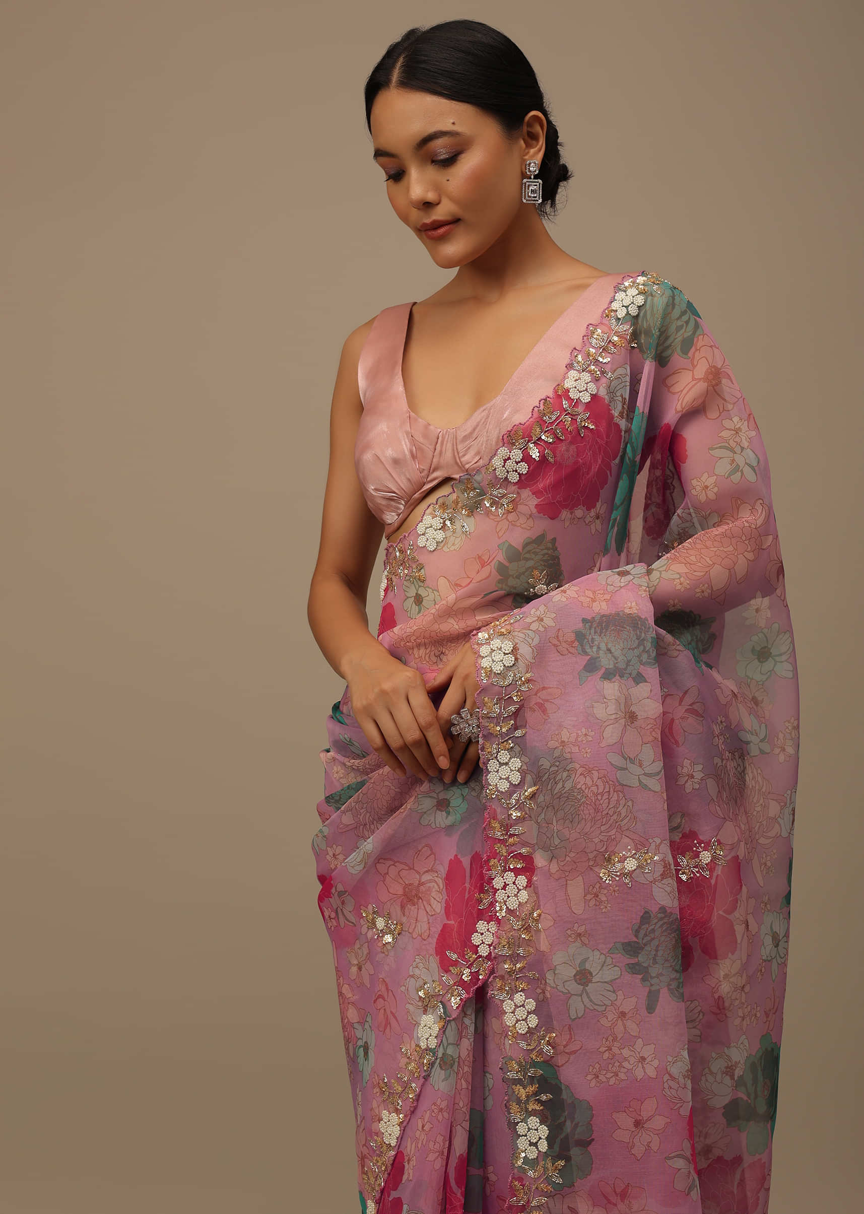 Rani Color Designer Saree
