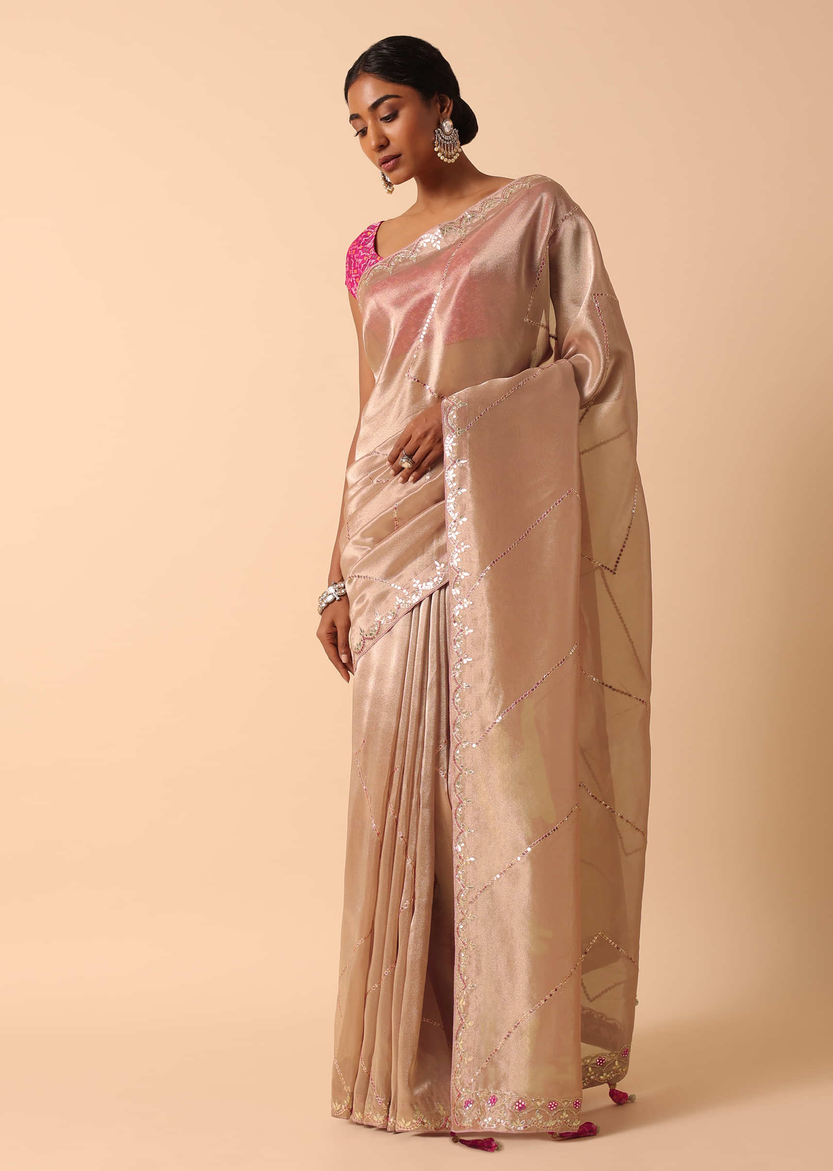 Buy Trending Wedding Kora Emboss Soft Silk Saree, Heavy Zari Weaving Body,  Unstitched Blouse Kora Muslin Sari blouse Stitching Available Online in  India 