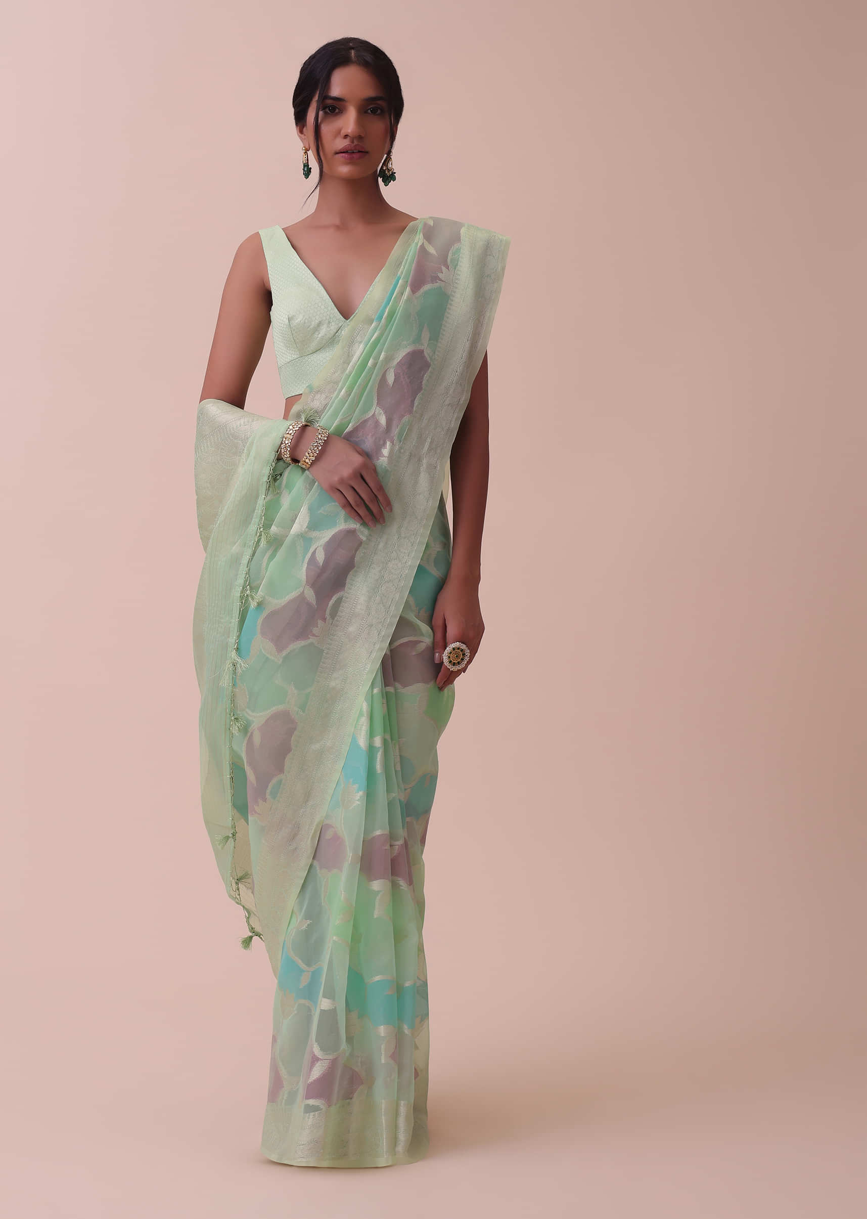 Kora silk cotton saree – www.vannamayil.com