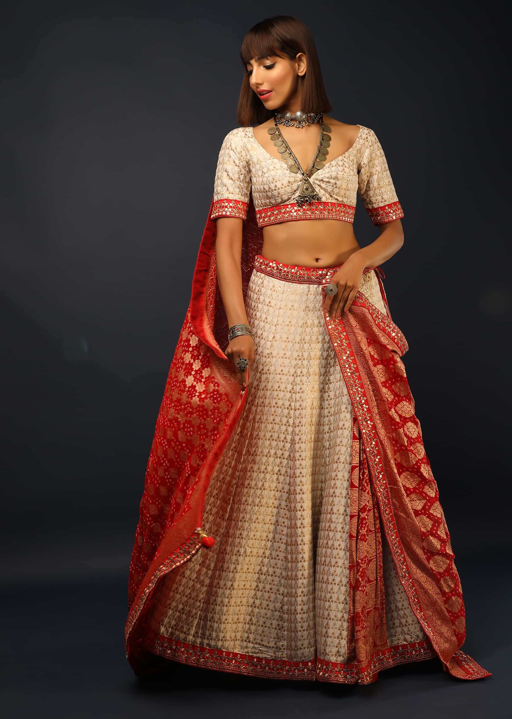 Brides Are Adding Bandhej Dupattas To Their Wedding Look & We're Loving It!  | Indian bride outfits, Indian bridal outfits, Wedding looks