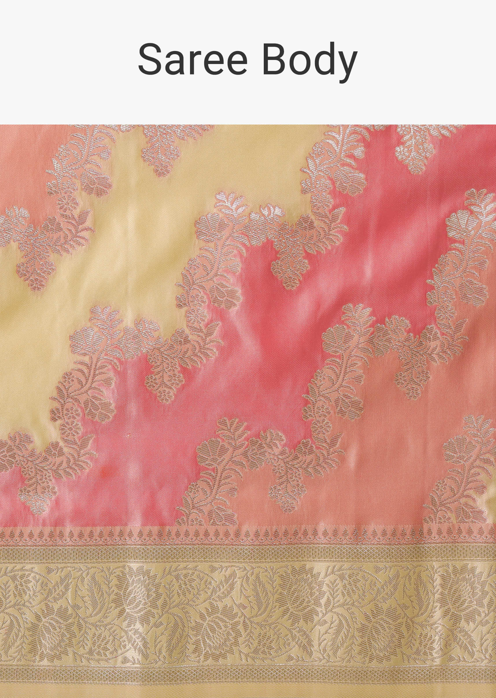 Buy Yellow Banarasi Silk Saree With Hexagon Jaal Weave And Unstitched Blouse  Piece Kalki Fashion India