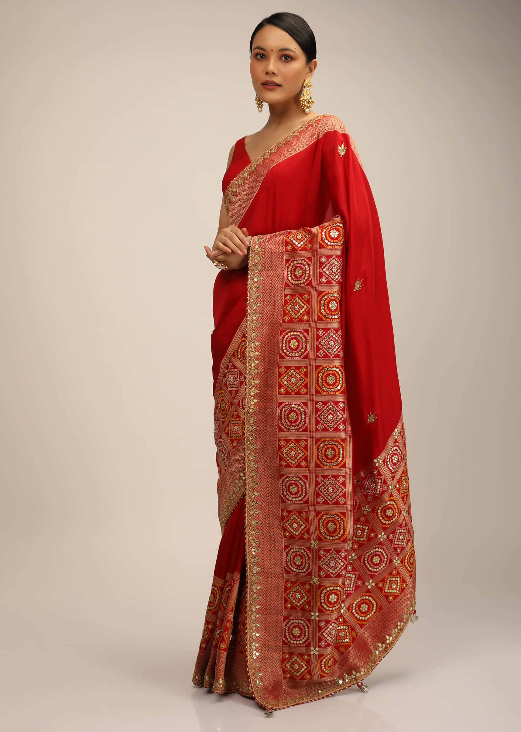 Apparelsonline Gold Sari Saree Stitched Petticoat Adjustable waist 