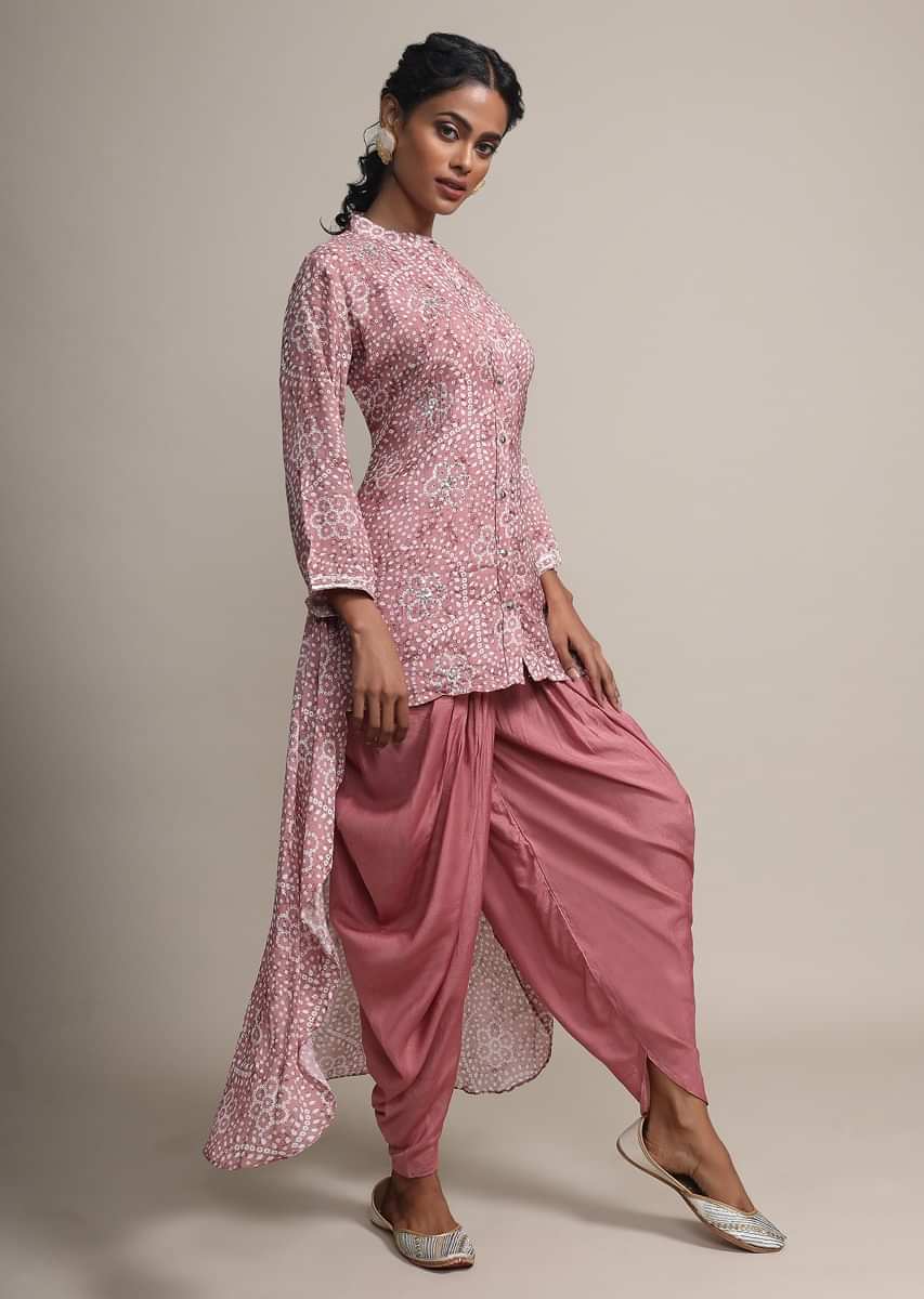 Aqua Dhoti Pants Sari With Embroidered Choli – weddingasiaonlineshop