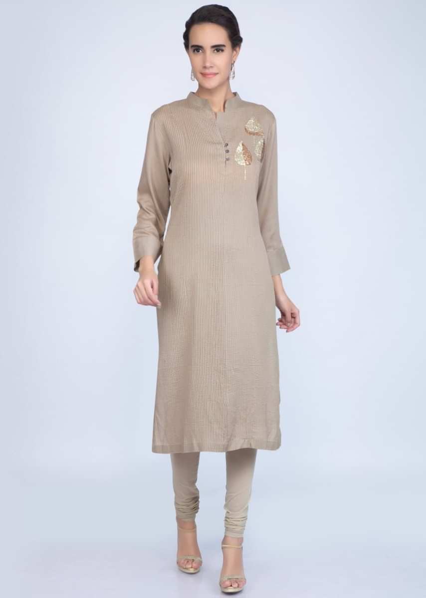 Buy Yellow High Low Kurta Set With Fancy Cowl Drape And Floral Embroidery  Online  Kalki Fashion