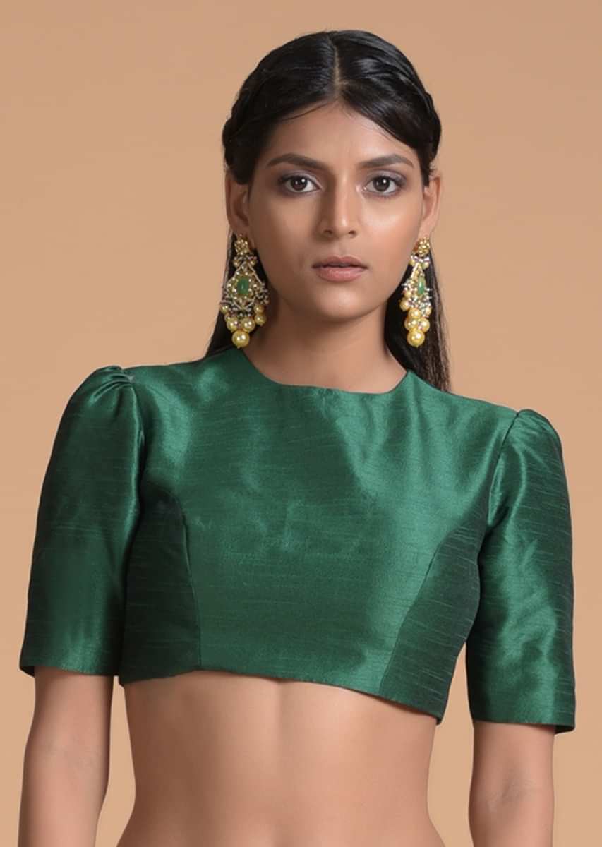 Buy Sage Green Saree In Chiffon Embellished With Scattered Badla Work ...