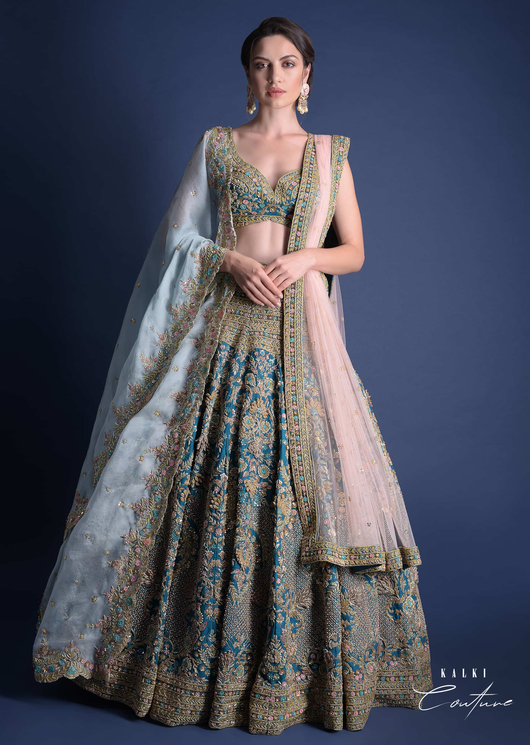 Pakistani Designer Zardosi Work Bridal Lehenga Online 2021 – Nameera by  Farooq