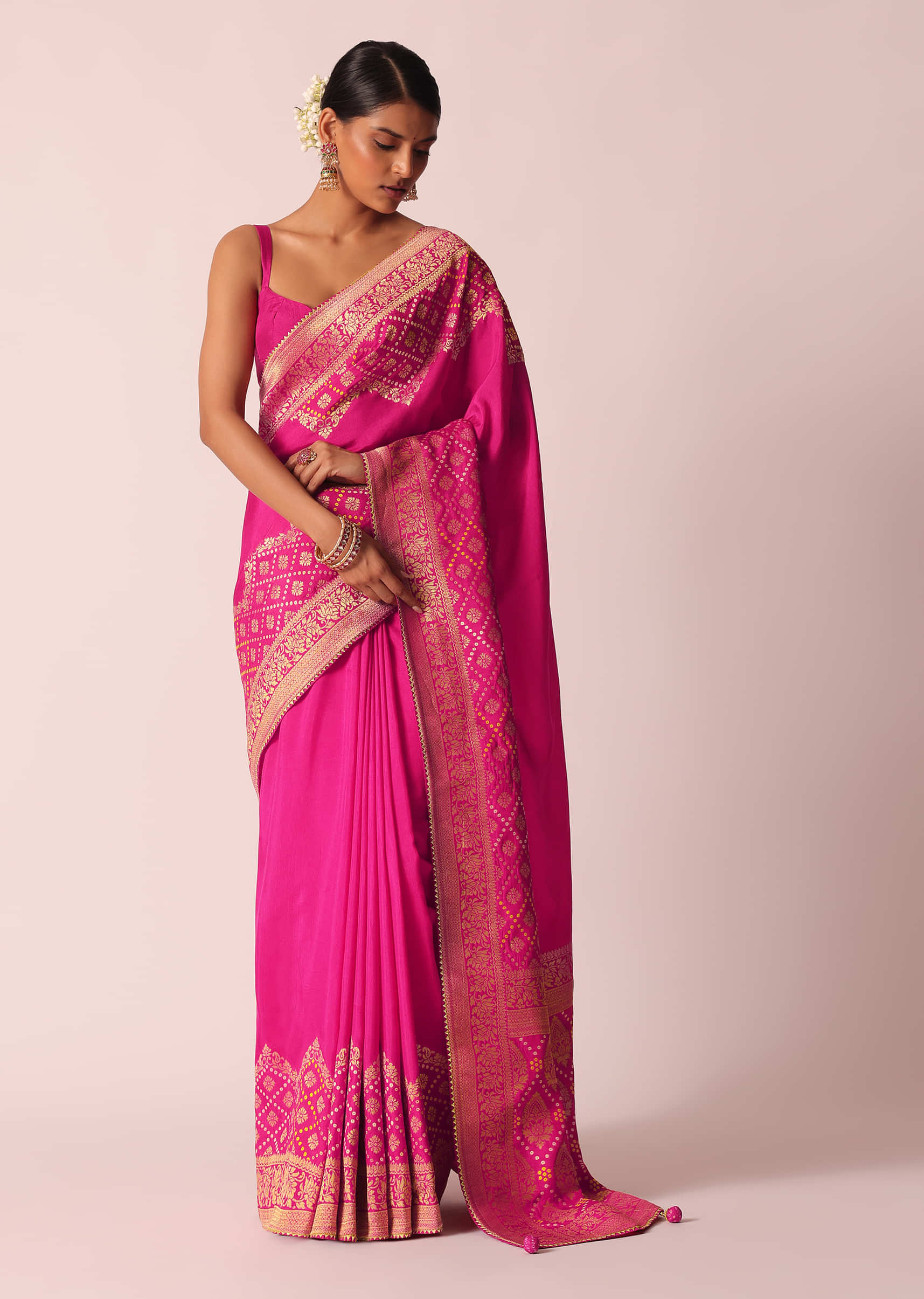 Buy Pink Sarees for Women by Choiceit Online