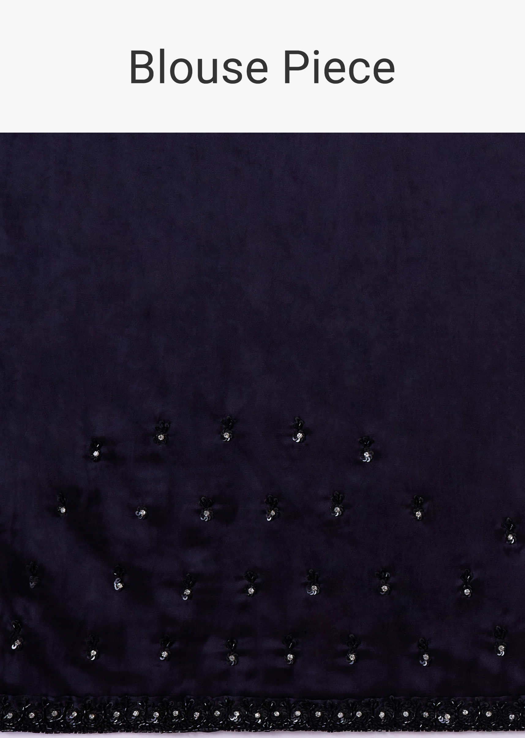 Buy Embellished Border Shimmery Black Sequins Saree Online