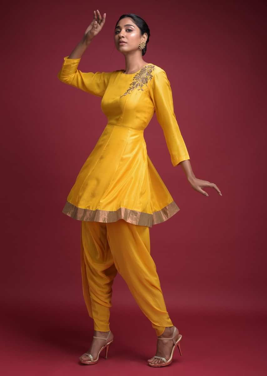 Discover more than 81 yellow dhoti kurti latest