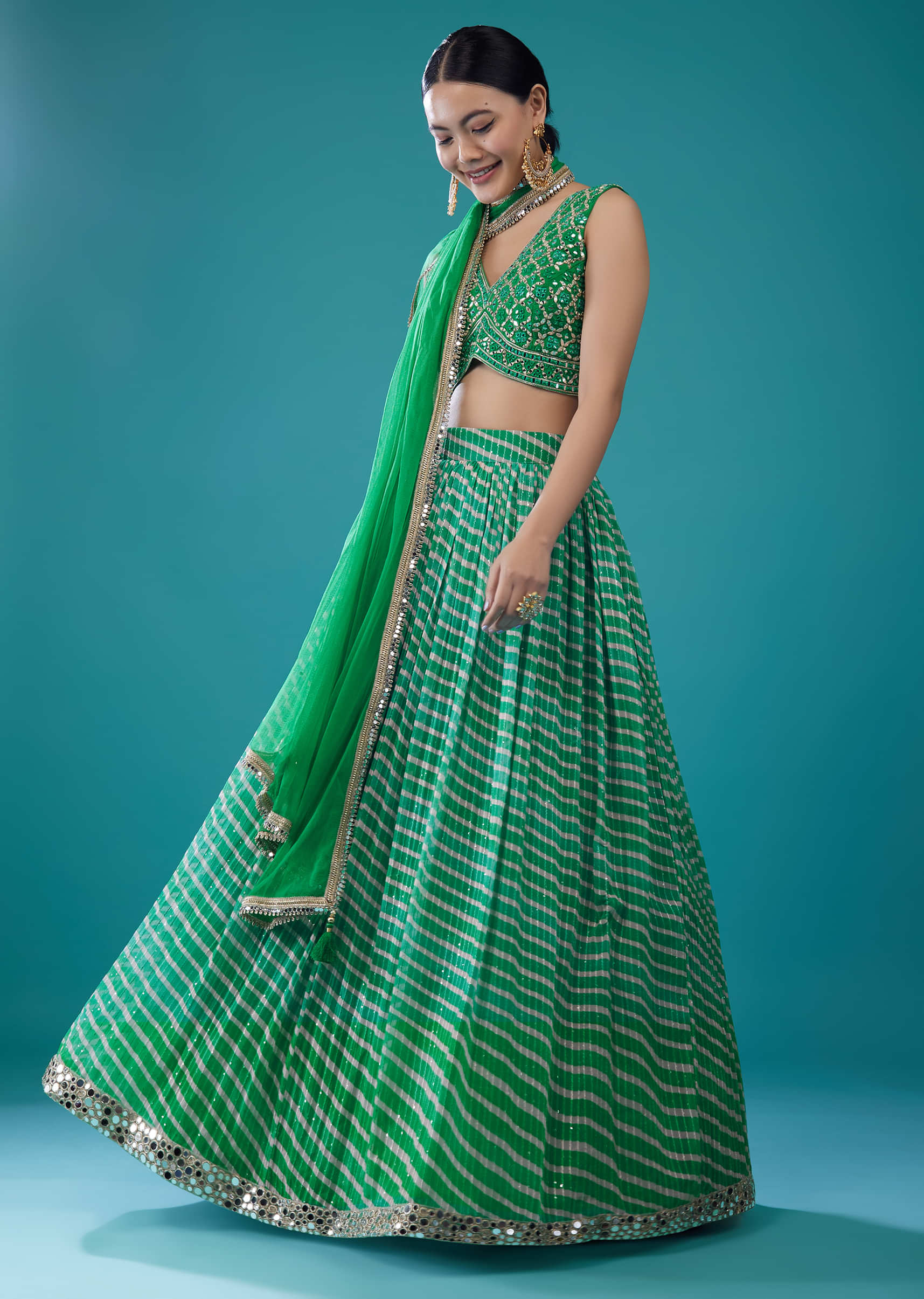 Evening Party Wear Designer Lengha Choli | Wedding Shaadi Dress