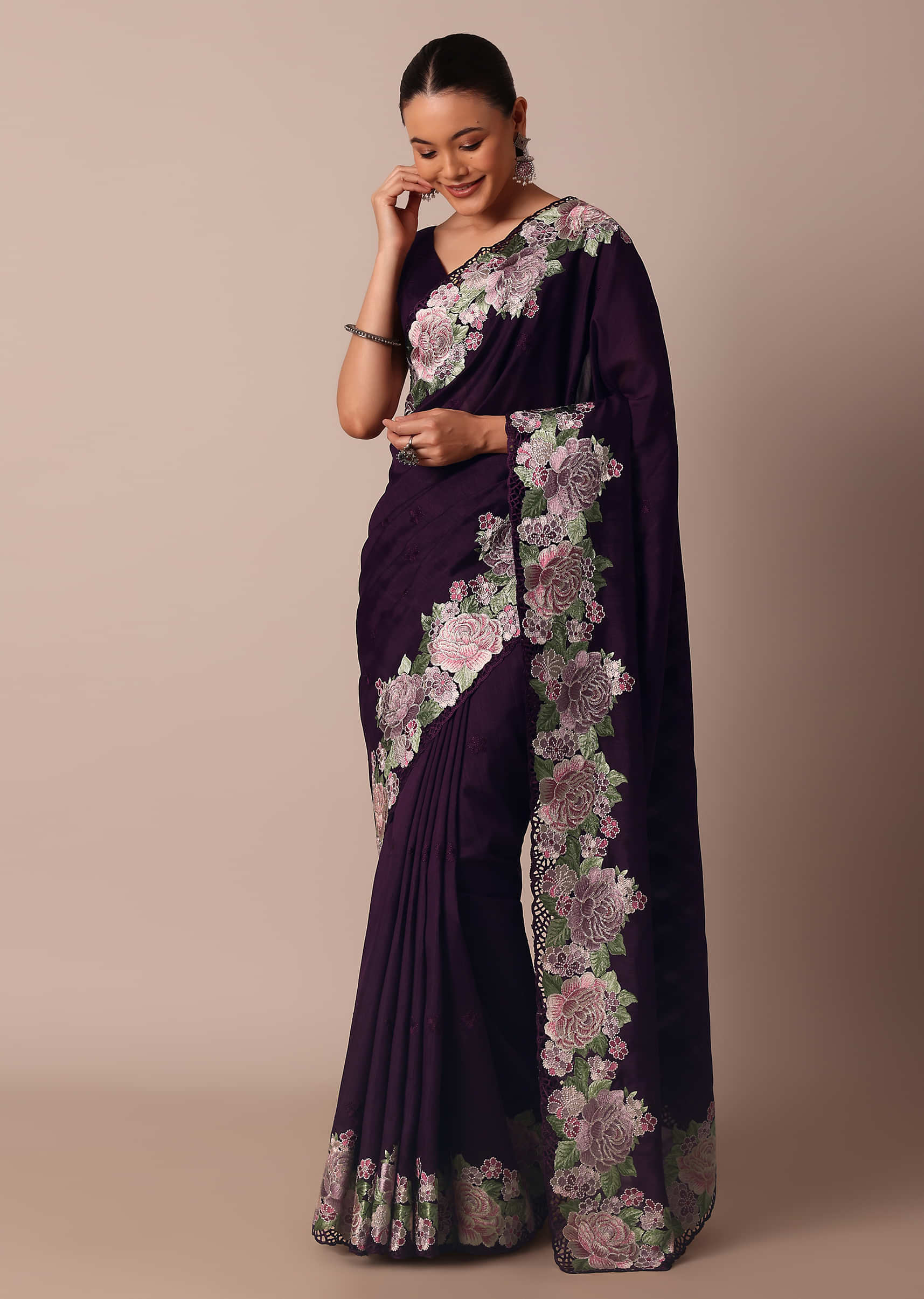Satin Silk Petticoat Silky Sari ( Saree ) Petticoats,Saris ( Color Wine )