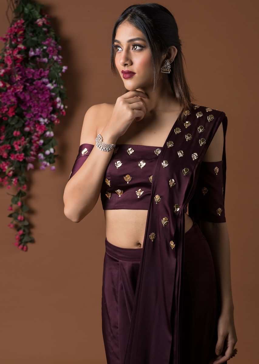 Crop top clearance for saree online