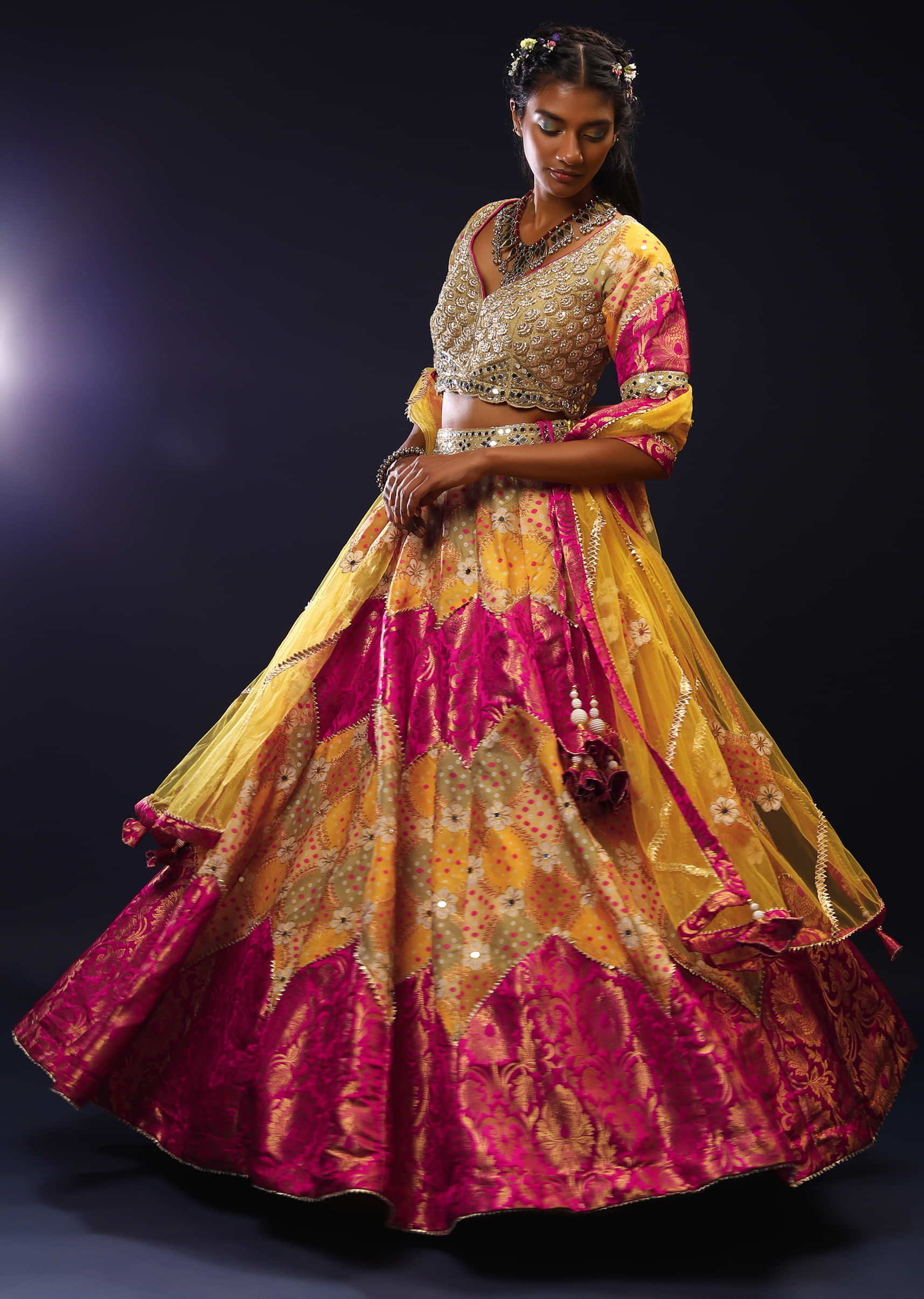 designer-yellow-lehenga-haldi-dress-for-bride | WedAbout