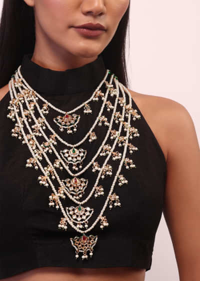Maharani Pearl And Kundan Necklace